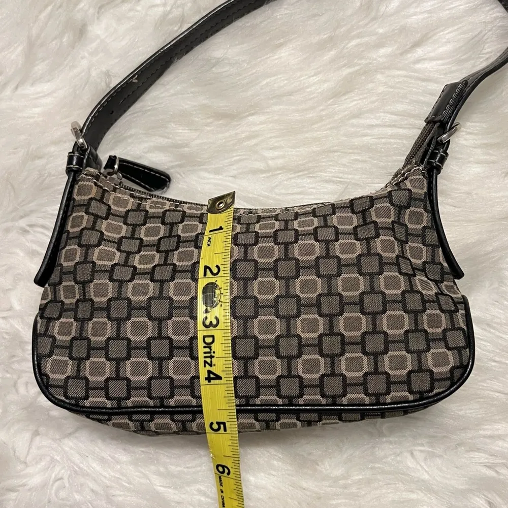 Nine West Small Purse Shoulder Bag single strap black gray - Image 6