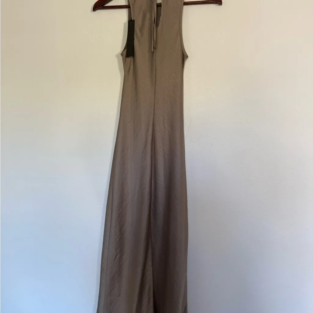 House of Harlow 1960 Sleeveless Brown Maxi Dress Tan Size XS - Image 5