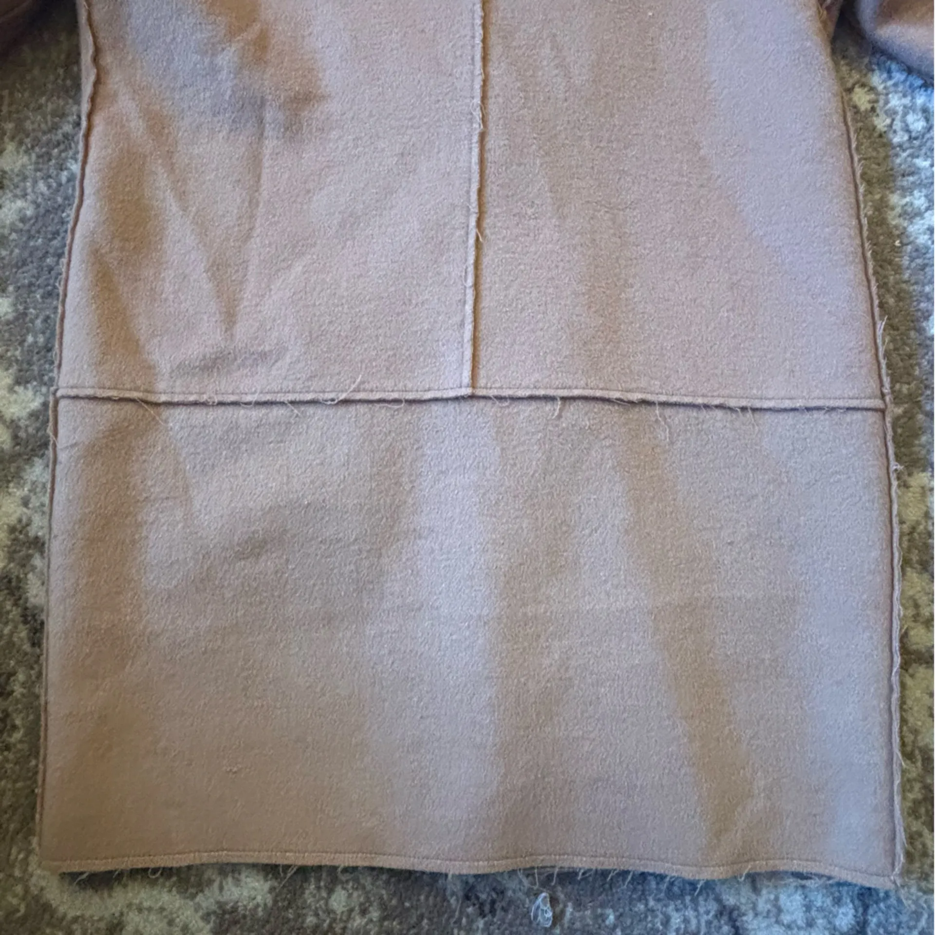 Context ExclusivelyLord & Taylor Women's Size M Camel Coat Wool Blend Button Up Tan - Image 12