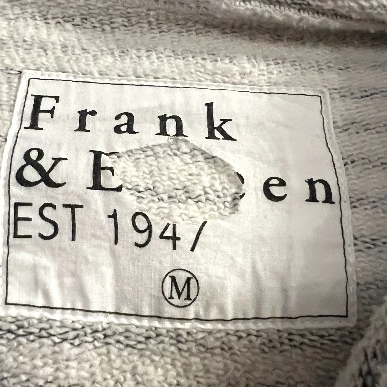Frank & Eileen striped hoodie white black size M Size M - Image 4