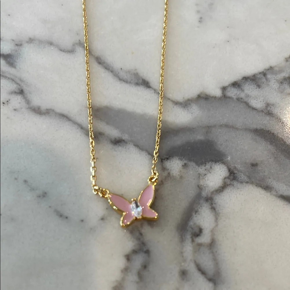 Kate Spade Social Butterfly Mini Pendant Necklace NWT - Image 2