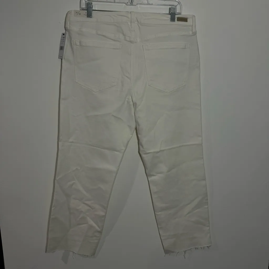 NWT Stitch Fix Liverpool Kennedy Crop Straight w/ Raw Hem In‎ White Size 14/32 - Image 8