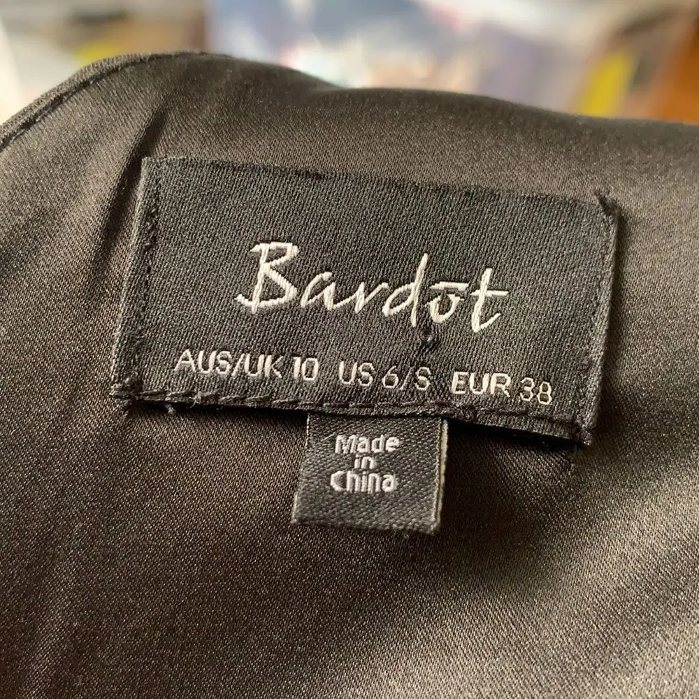 Bardot Ruffle Dress in Black Revolve size 6 - Image 5