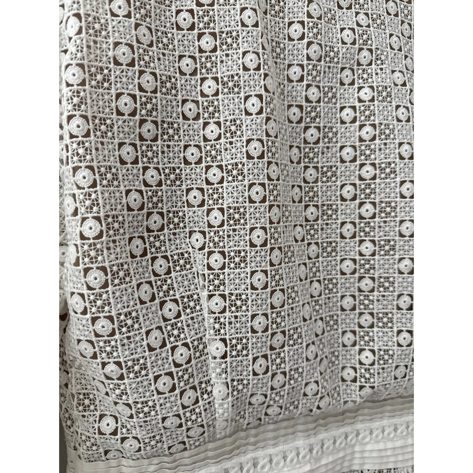 The Kooples Daisy Love Guipure Lace Cocktail Dress Bright White‎ Size Small - Image 13