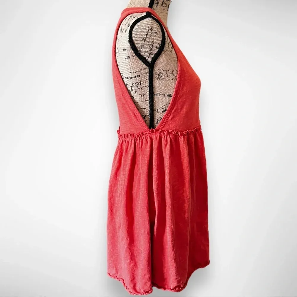 FOREVER 21 Women's Rust/Orange‎ Sleeveless Skater Mini Dress Medium | EUC - Image 4