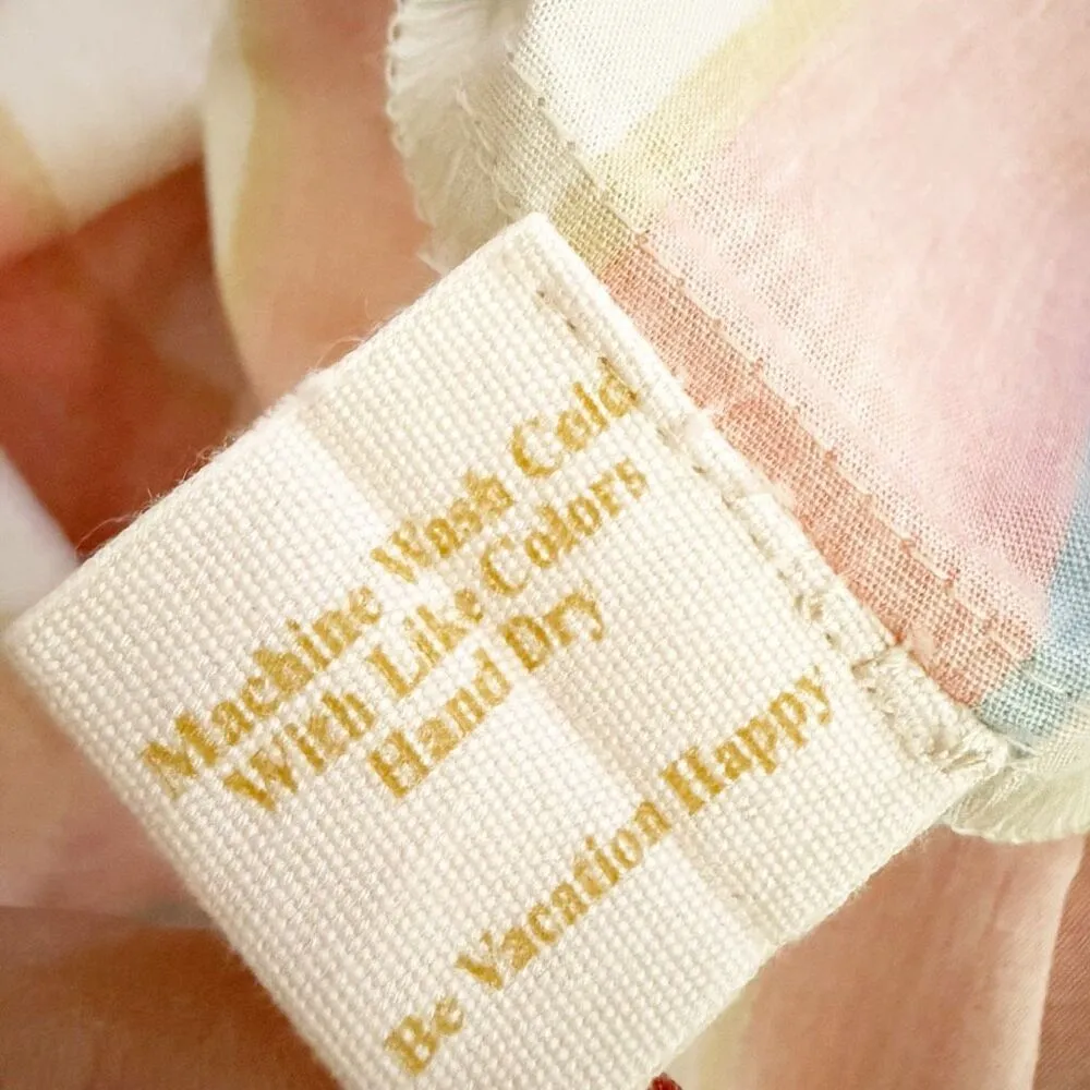 SUNSHINE TIENDA | Hidalgo Stripe Milly Dress Orange Blue Nude Gold | Small - Image 11