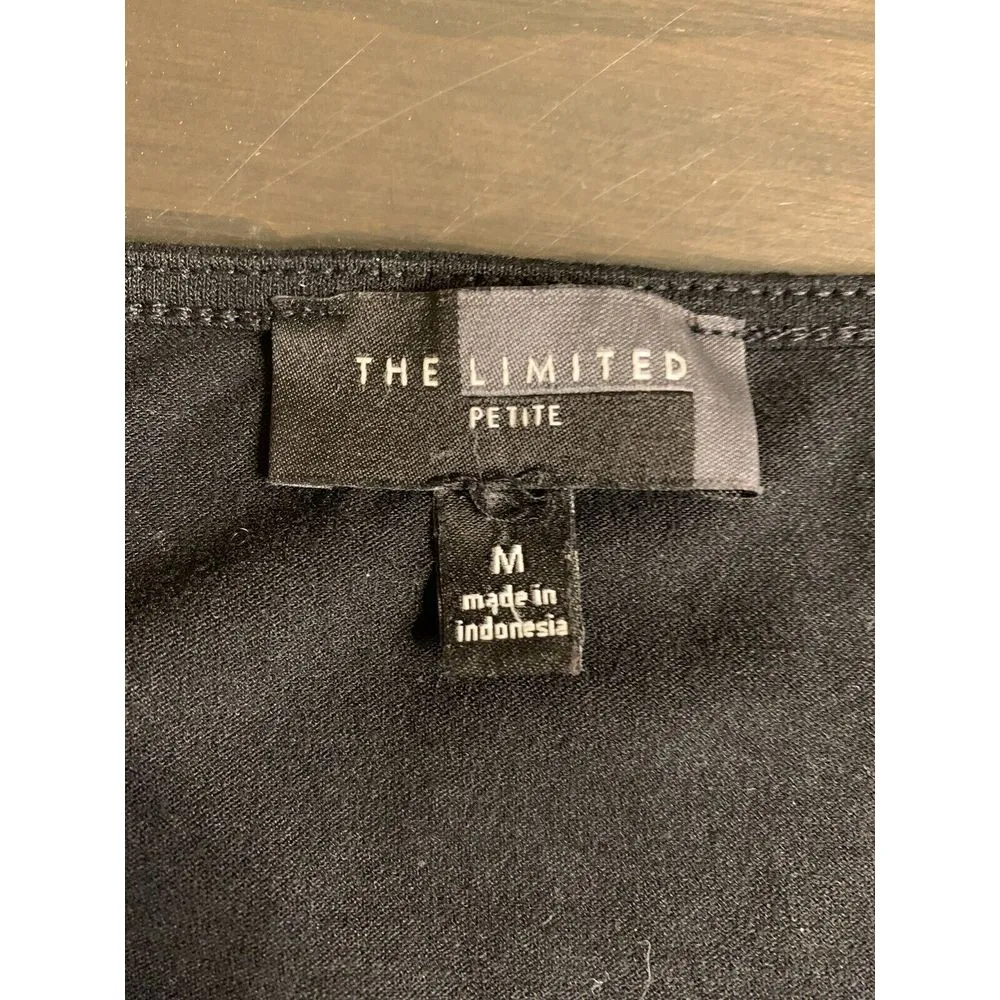 The Limited Midi Dress Women's Petite Medium Black‎ Semi Formal Stretch Minimal - Image 2