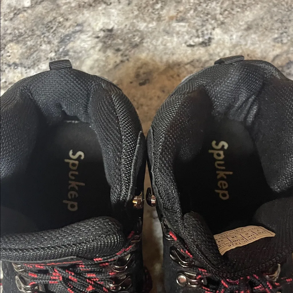 SPUKEP Hiking Boots for Outdoor Leisure Black Size 7 - Image 12