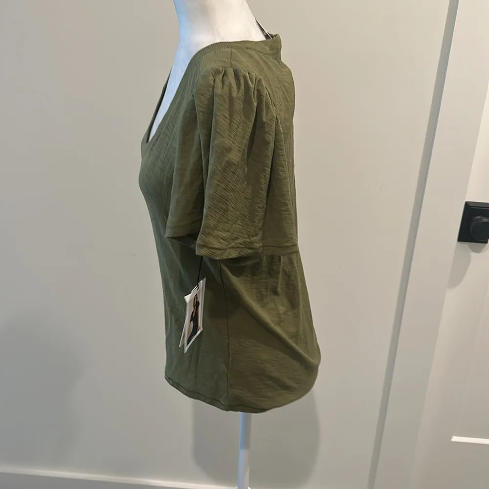 NWT Nation Ltd Darcie Flutter Sleeve Tee Sz L - Image 3