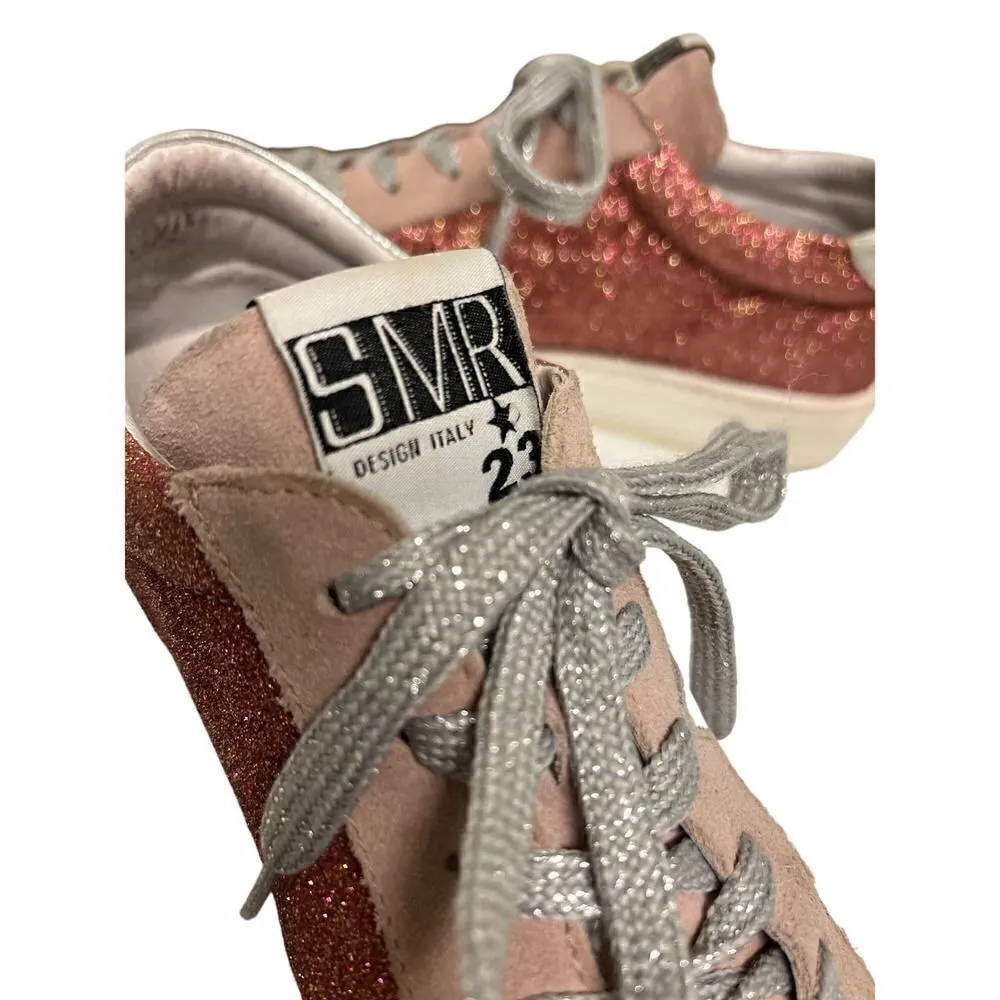 Semerdjian Italian Pink Glitter Shoes Size 40, USA 9 - Image 10