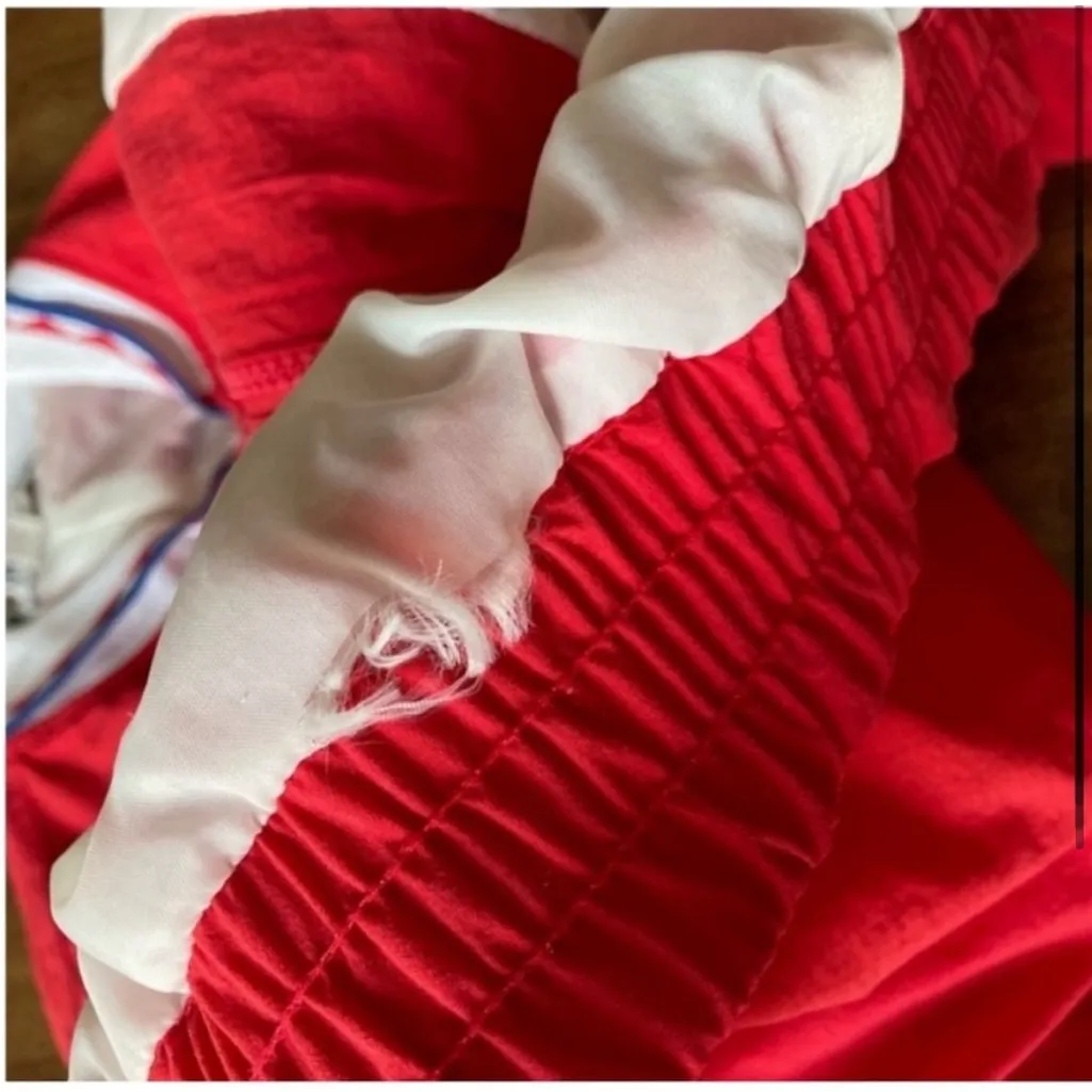 80s Belvedere Windbreaker or Track Jacket Red Size L - Image 3