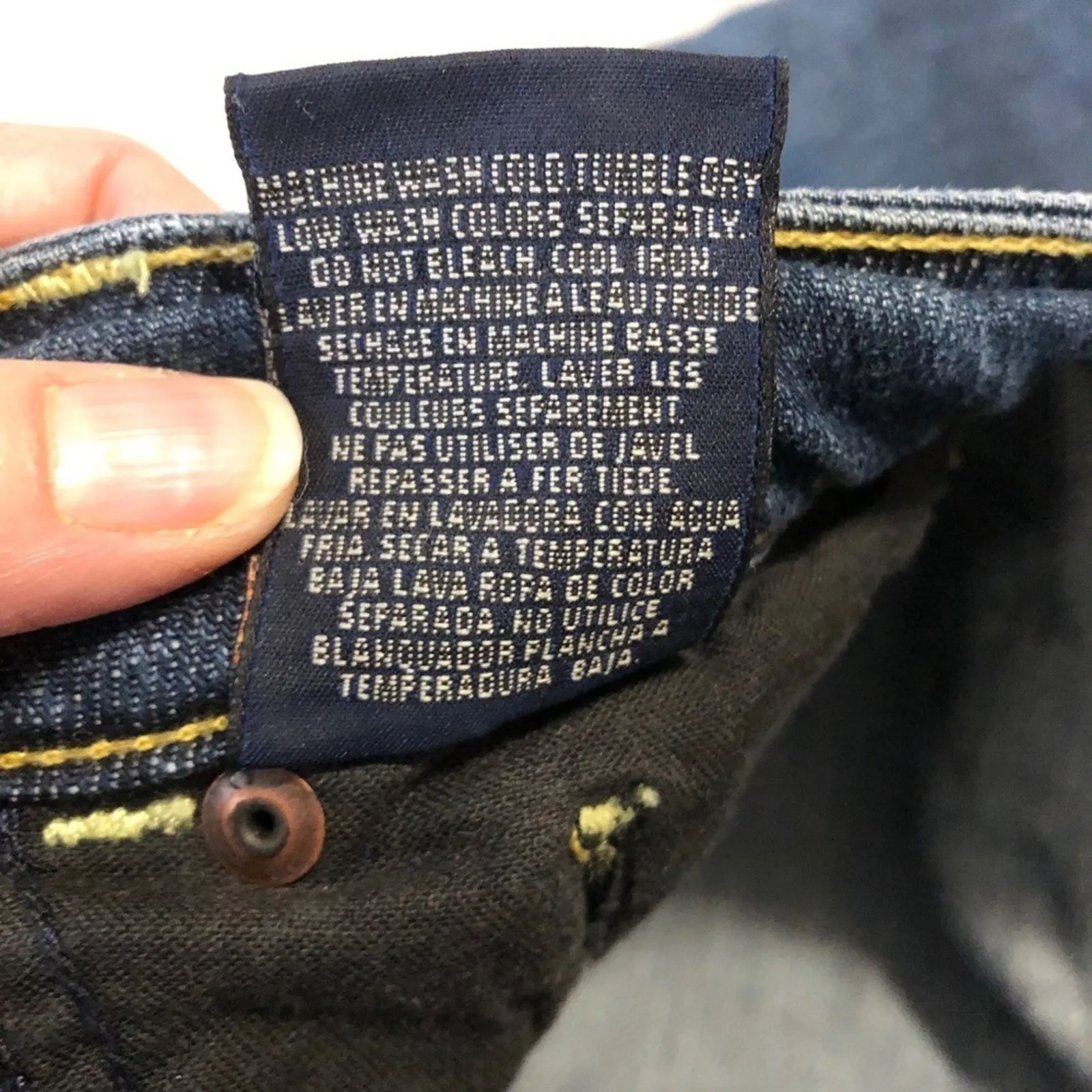 PEOPLE FOR PEACE Flare Leg Denim Jeans Womens Size 28 High Rise Blue Denim - Image 3