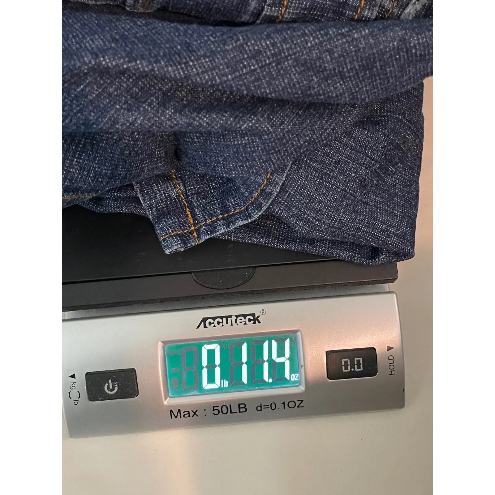 Christopher & Banks Women's Size 10 Dark Wash Denim A Line Skirt Stretch Midi - Image 11