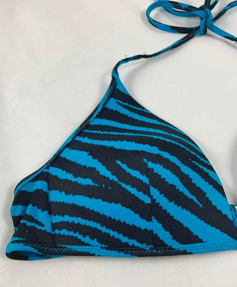 MD Victoria secret Turq zebra triangle bikini top - Image 6