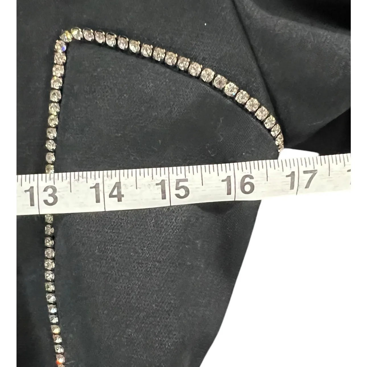 Alberto Makali x Lillie Rubin Blazer 4 Black Wool Rhinestones Jacket Retro Glam - Image 8