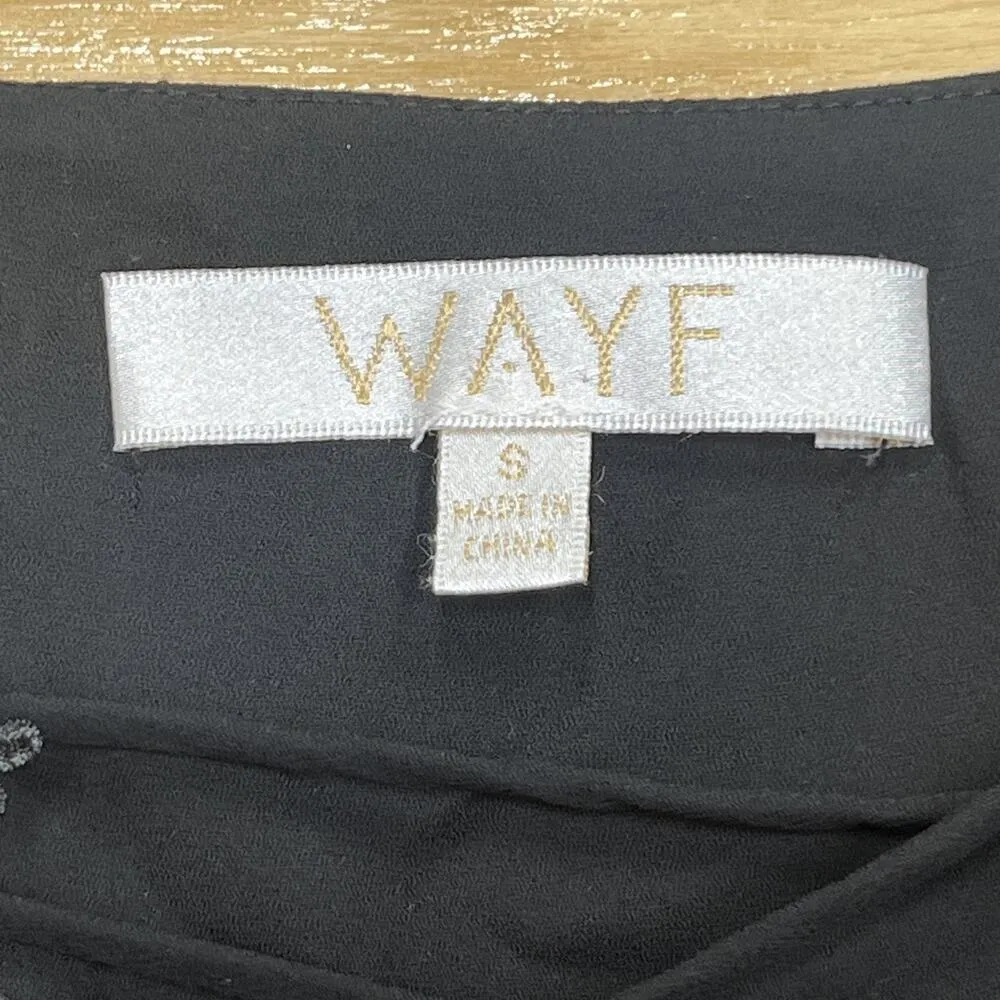 WAYF Posie Lace Camisole Small Black Cami Top Lace Dark Fairy Festival Witchy - Image 2