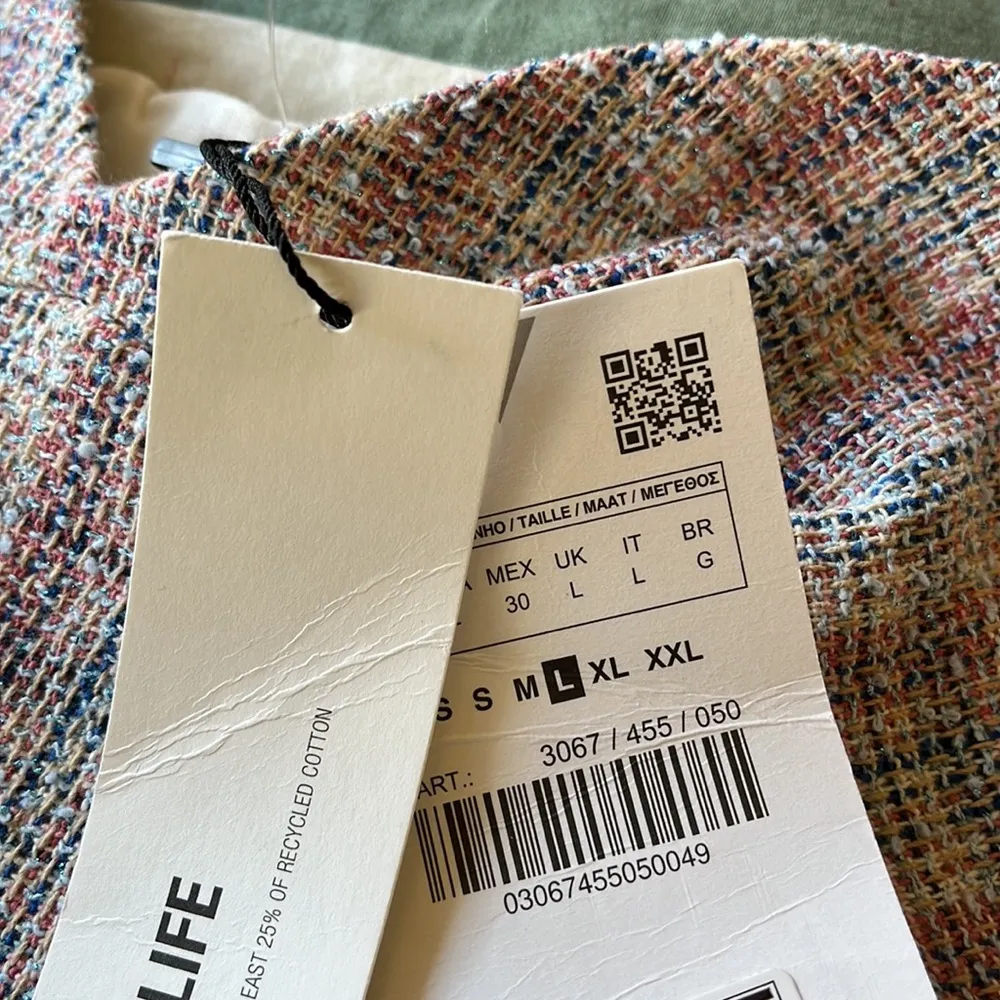 NWT ZARA CHECKERED CORSET CROP TOP BLOGGERS FAV LARGE - Image 10