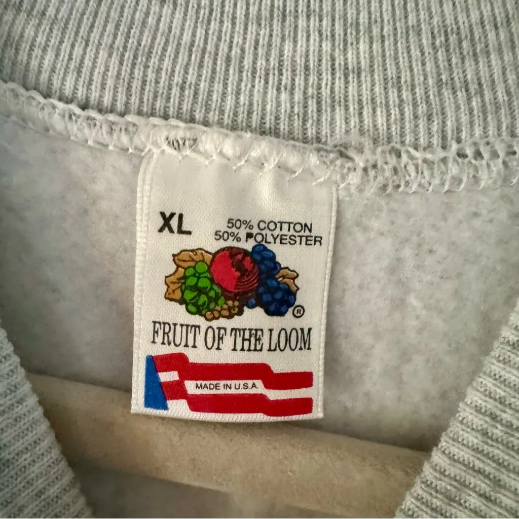 Vintage 1993 Covered Bridge Festival Crewneck Sweatshirt Women’s XL Gray Grey - Image 3