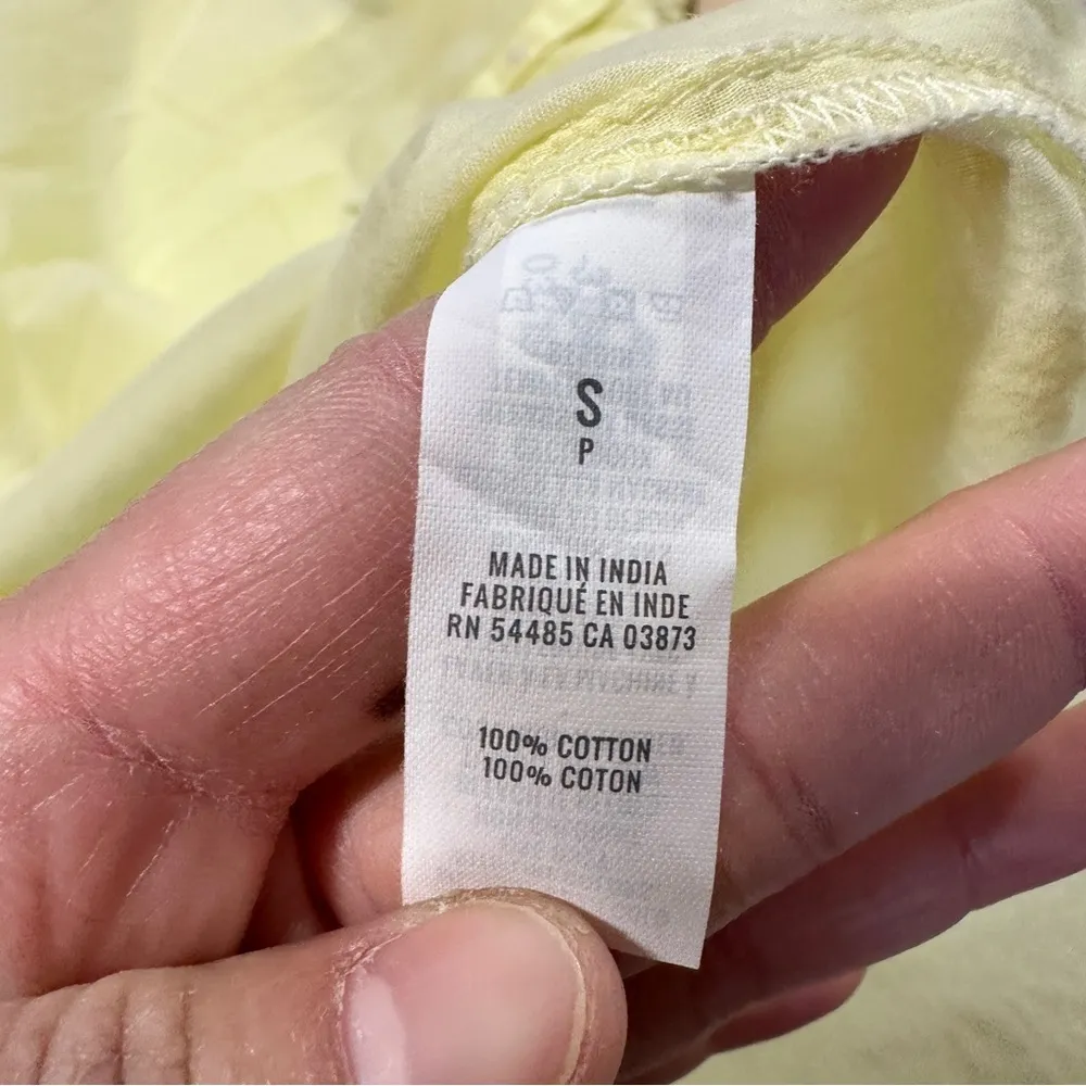 Aerie Women's Yellow Oversized Summer Tunic Top or Swimsuit Cover in Yellow SP - Image 9