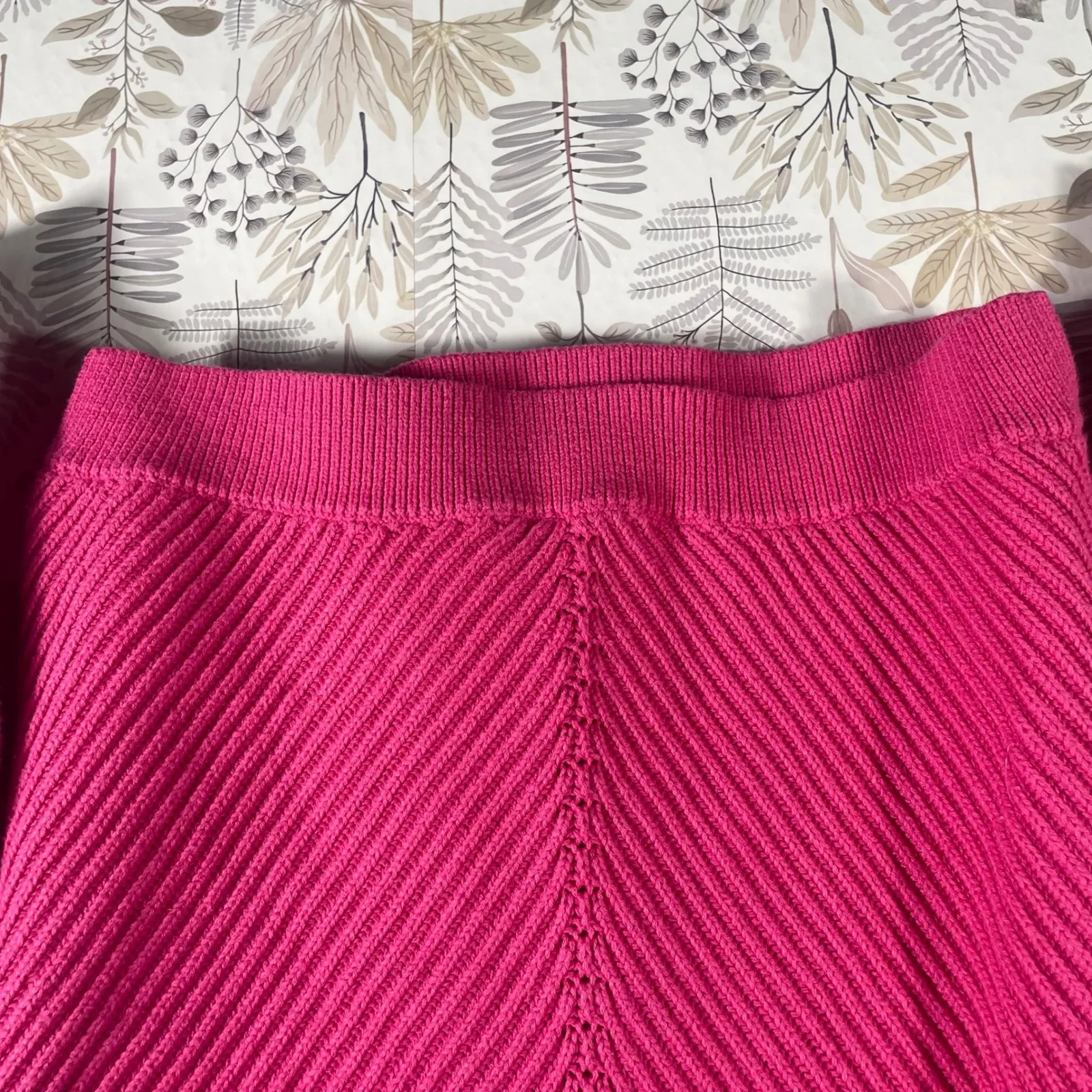 Marine‎ Layer Pink Ribbed Mock Neck Sweater Women's Size S Cotton Wool Blend - Image 6