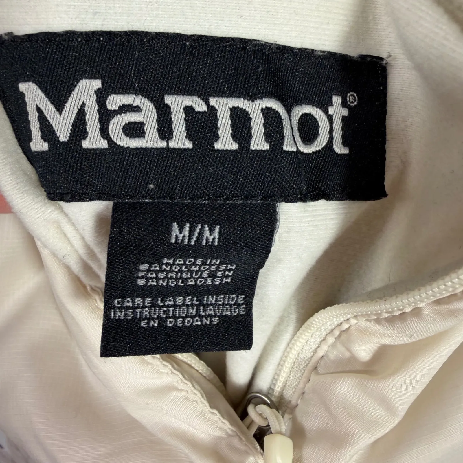 Marmot Reversible Vest Womens M Beige Puffer & Brown Fleece Full Zip Outdoor - Image 12