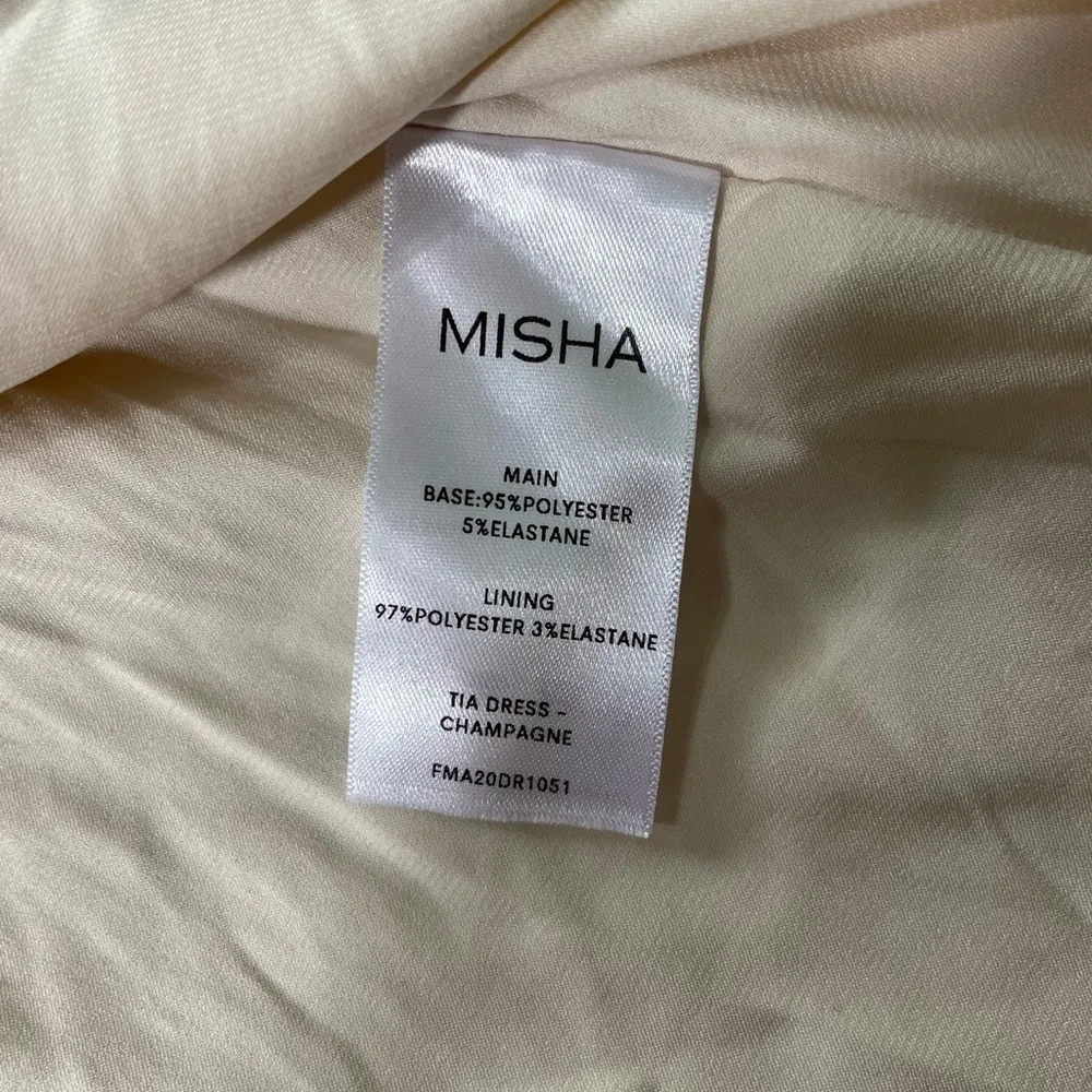 NWT Misha Collection Tia Halter Beaded Sequins Sparkly Plunging Neck Dress Sz 6 - Image 14