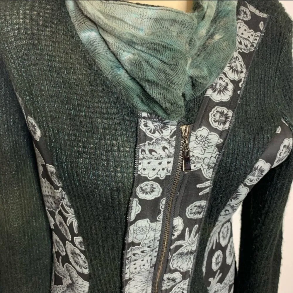 Funspot mixed print floral tie dye long cardigan Size M - Image 3