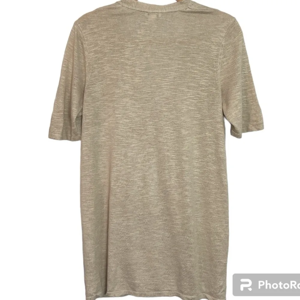 J Jill Short Sleeve Linen Rayon Cardigan Size Small - Image 2