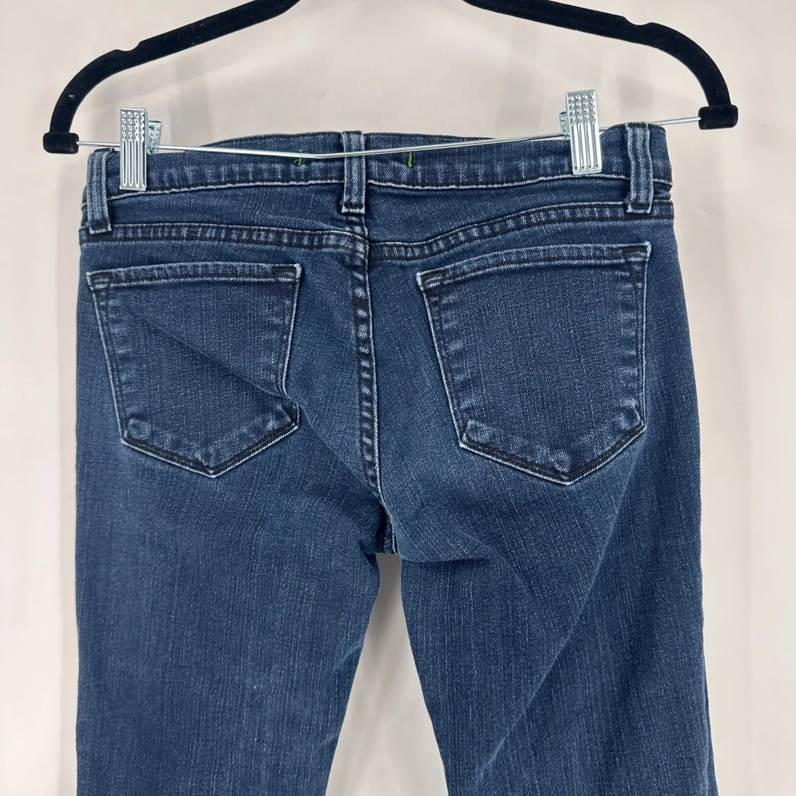 J Brand Maria High Rise Cugarette Slim Jeans Dark Wash Women's Size 26 Tall - Image 8