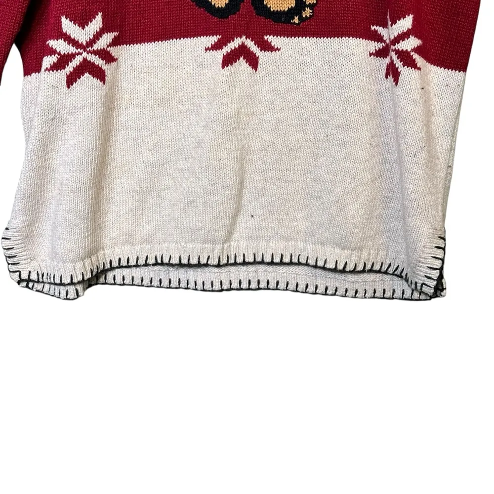 Woolrich Sweater Bear Christmas Holiday Pullover Cute Winter Cozy Gift - Image 10