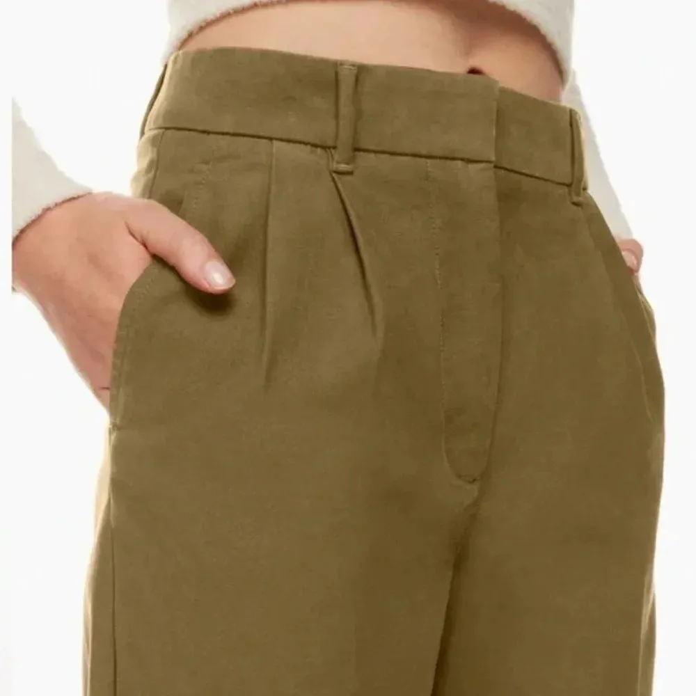 Wilfred Free Aritzia Dion Pant size 4 brown women’s pleated wide leg pants - Image 2