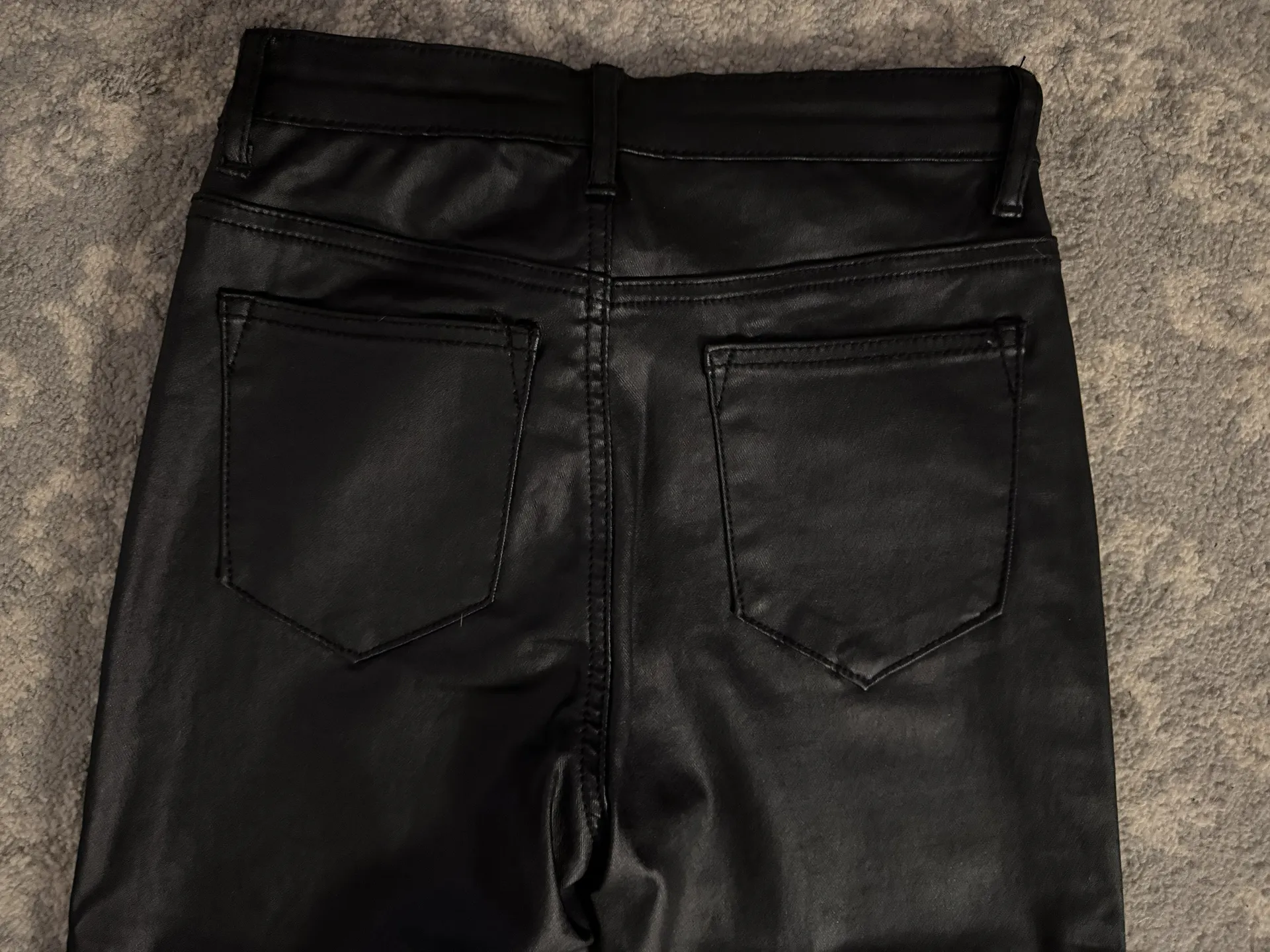 Leather Flare Pants - Image 7
