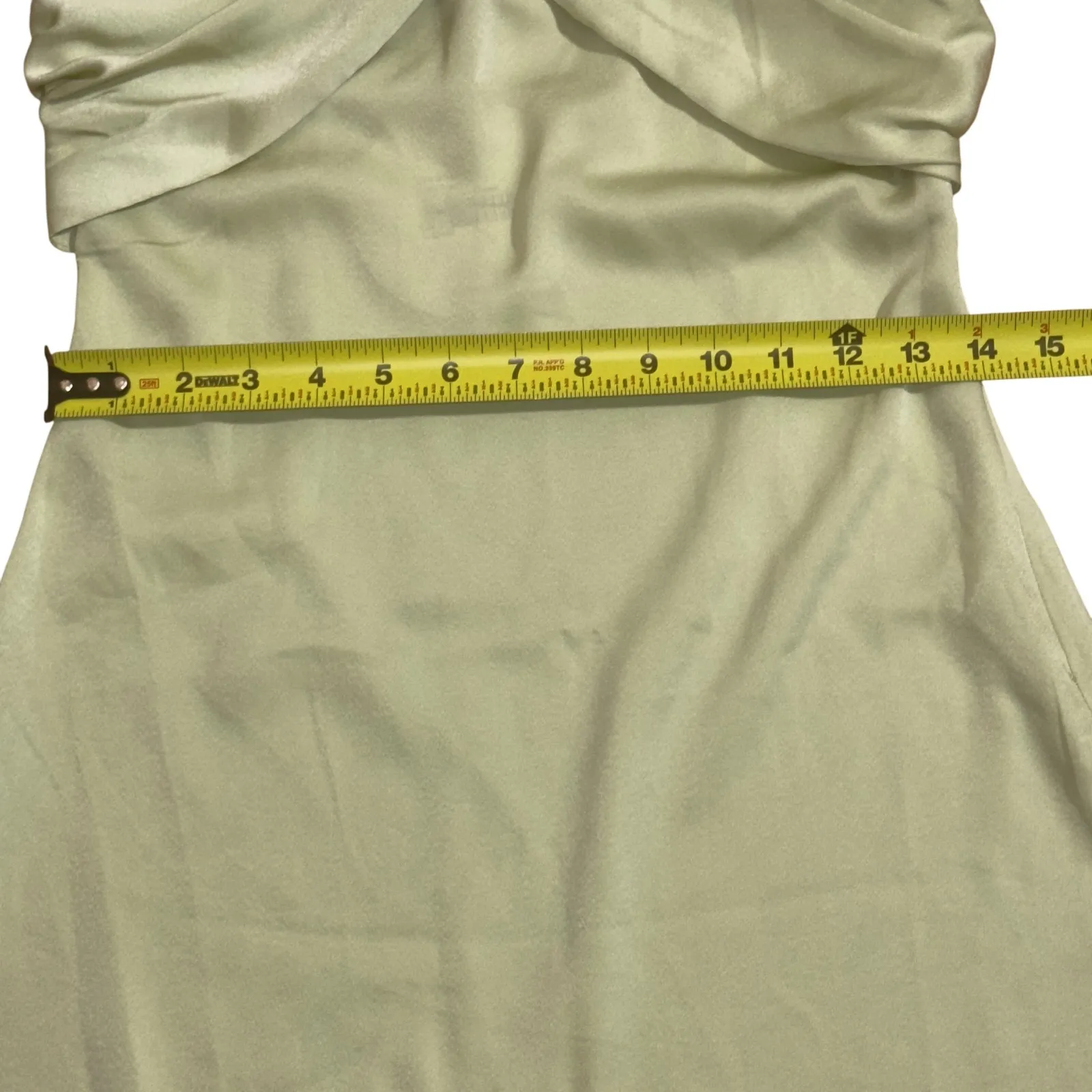 Princess Polly Strapless Mini‎ Dress Sage Green Twist Front Party Cocktail 4 - Image 4