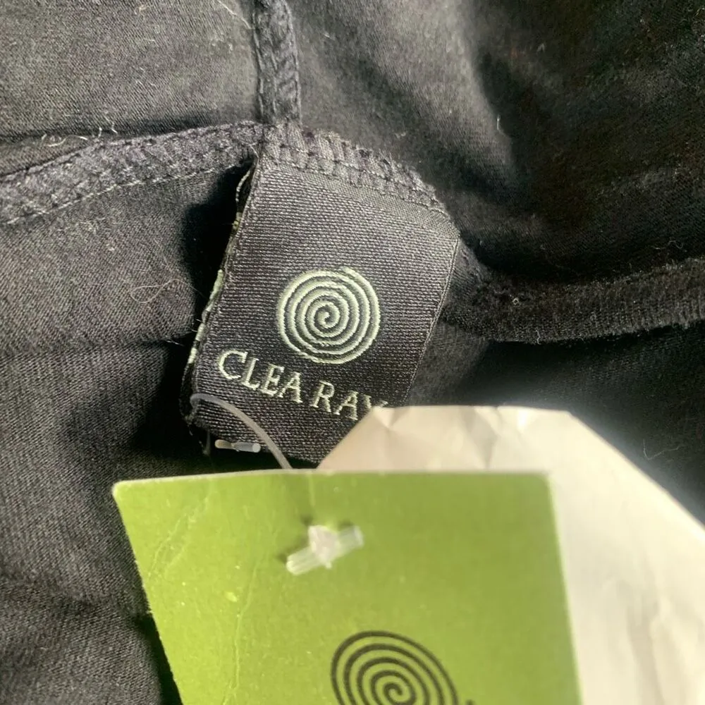 Clea Ray Black Olive Green Dip Dye Sleeveless Drape Vest Sleeveless Cardigan - Image 8