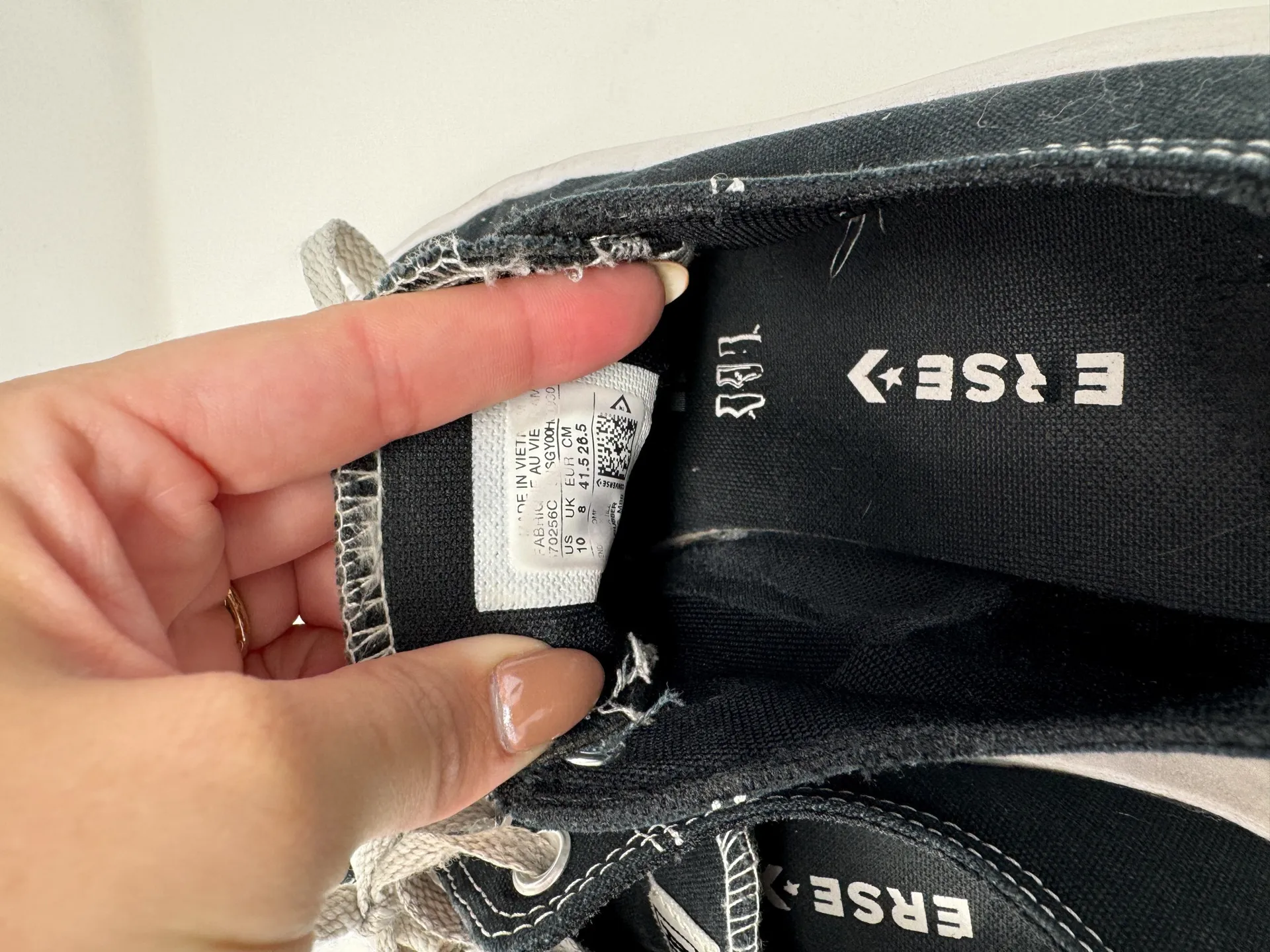 Converse Black Low-Top Platform Sneakers - Image 6