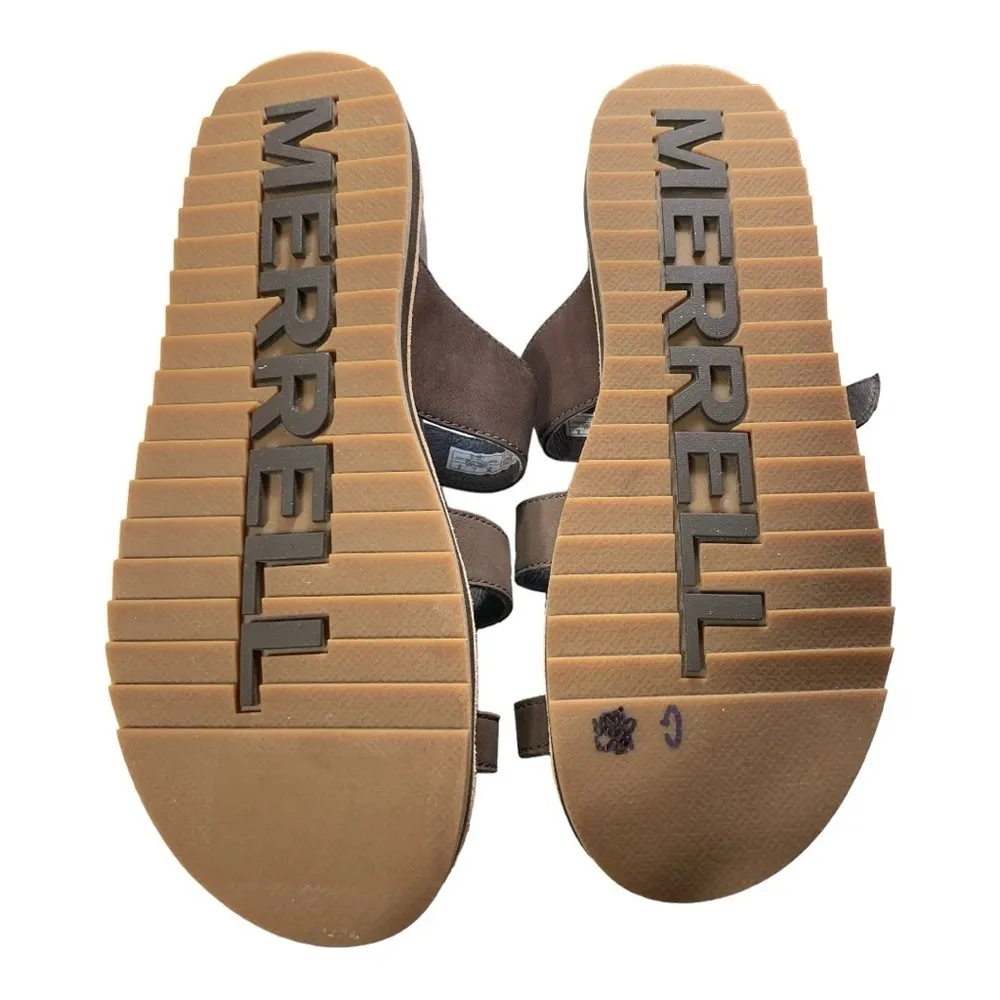 Merrell Women Slide Sandals Juno Buckle Slide Size US 9 Espresso
Brown NWOT - Image 7