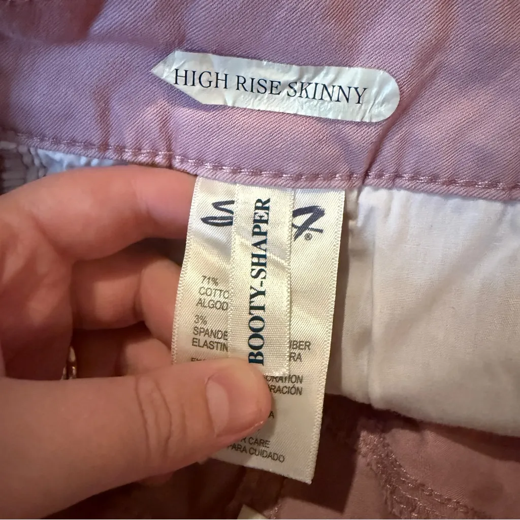 Seven7 Jeans Women’s‎ Size 16 Pink Ankle High Rise Skinny Leg Booty Shaper Fit - Image 5