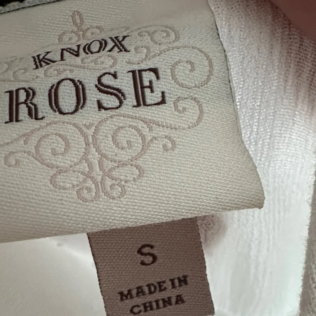 Knox Rose Ivory Blouse with Floral Embroidery - Image 7