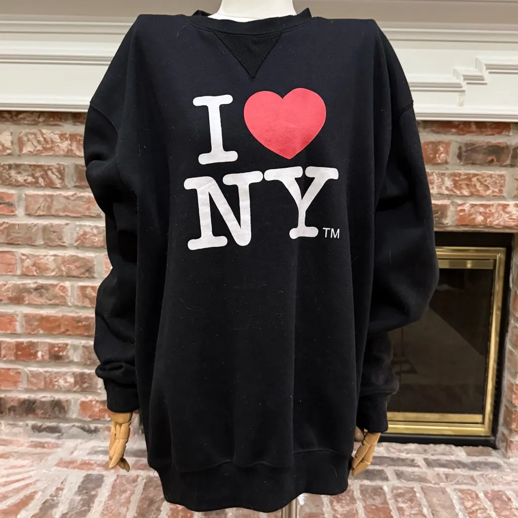 Black 'I Love NY' Sweater / XL / Excellent condition - Image 2