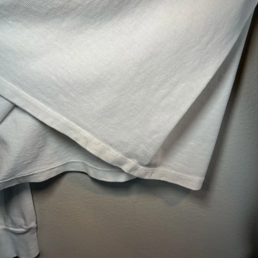 Brandy Melville Malibu California USA Cropped T-Shirt White Long Sleeve  FLAW OS - Image 8