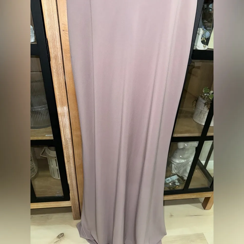Jenny Yoo BHLDN maxi dress fig lavender bridesmaid cowl drape capri bianca long - Image 6