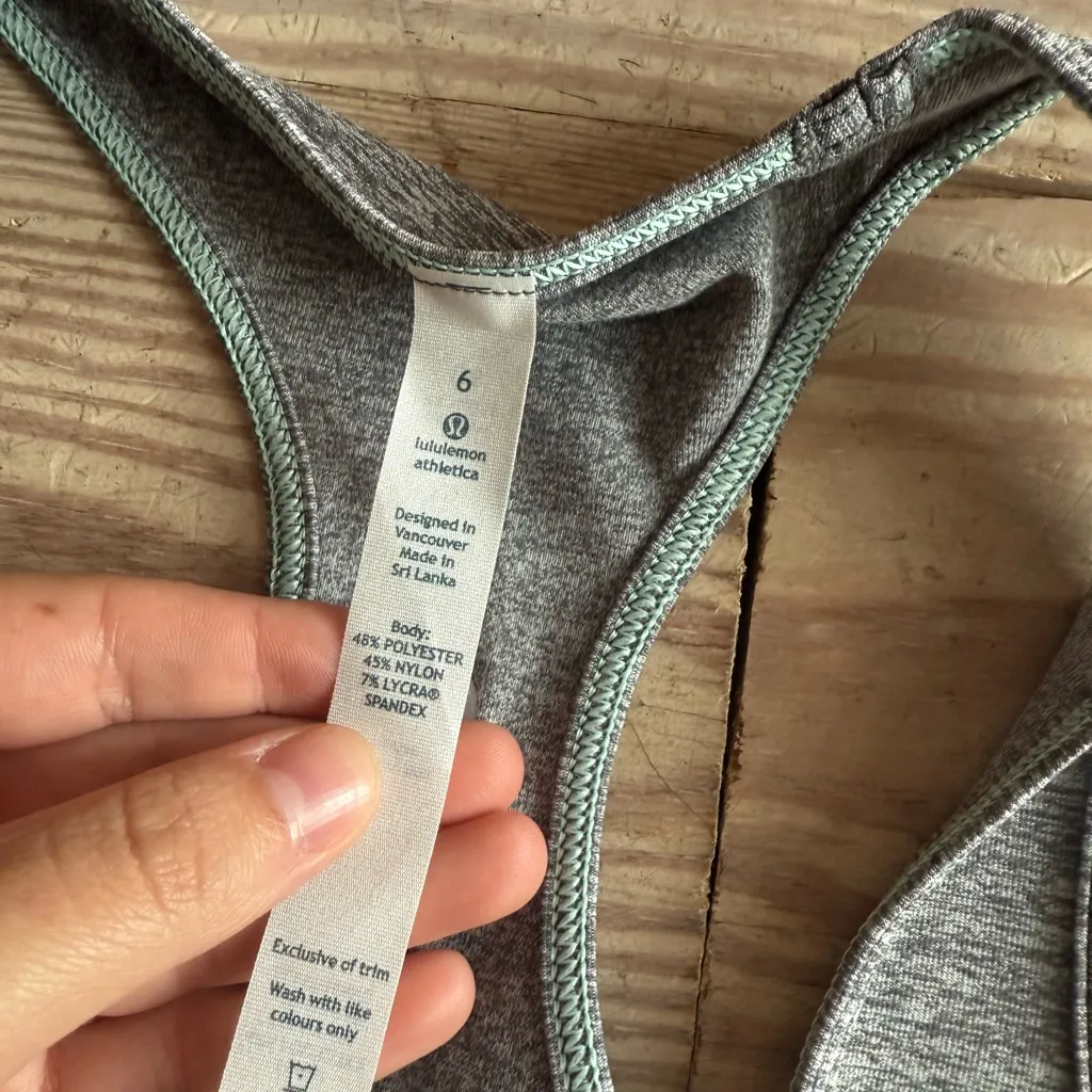 Lululemon cool racer back tank top size 6 - Image 2