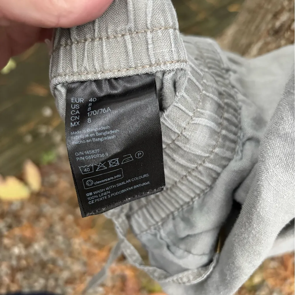 H&M Sage Green Ankle Cropped Pants - Image 13