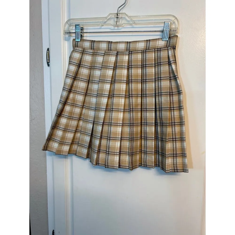 Cali 1850 pleated plaid mini skirt - Image 3