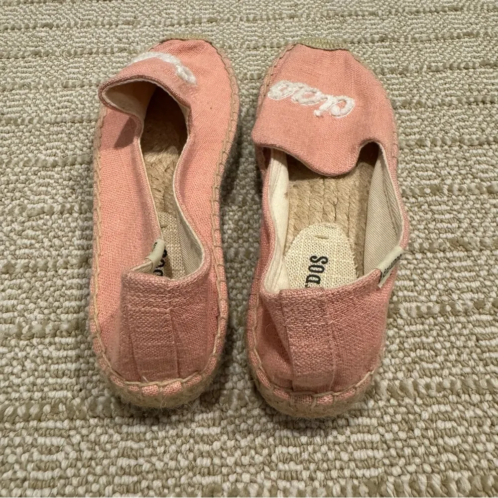 Soludos Ciao Bella Dusty Pink & Woven Smoking Slippers Espadrilles | Size 6 - Image 8