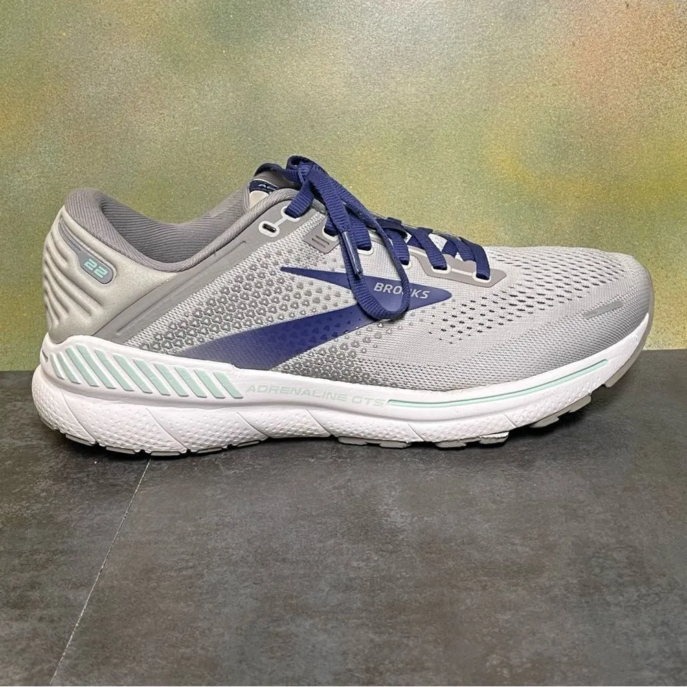 Brooks Adrenaline GTS 22 Women's Gray Running Shoes Size 10B - Image 9