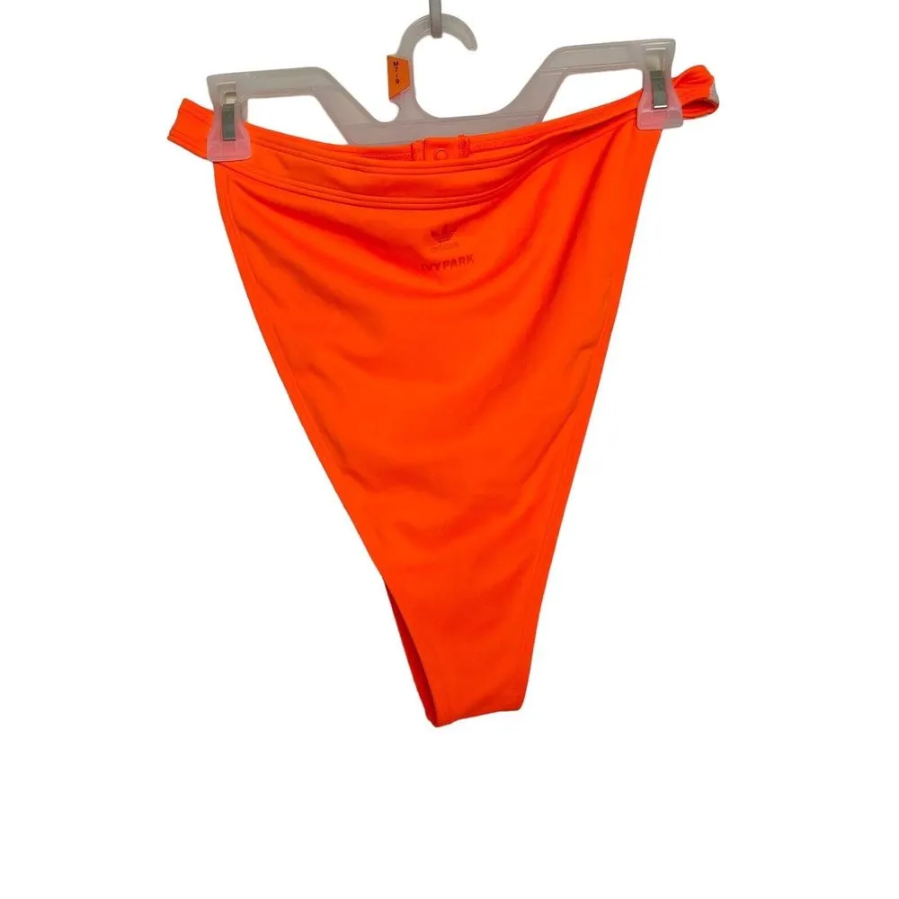 + Ivy Park Womens Plus Sz 1X Swim Bottom Solar Neon Orange Bikini Snap - Image 3