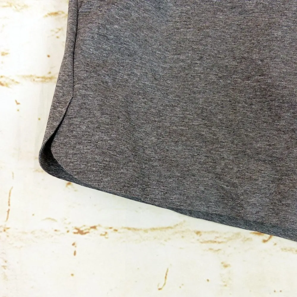 Uniqlo Ultra Stretch Active Shorts Womens M Heather Grey Athletic Sport Gym - Image 4