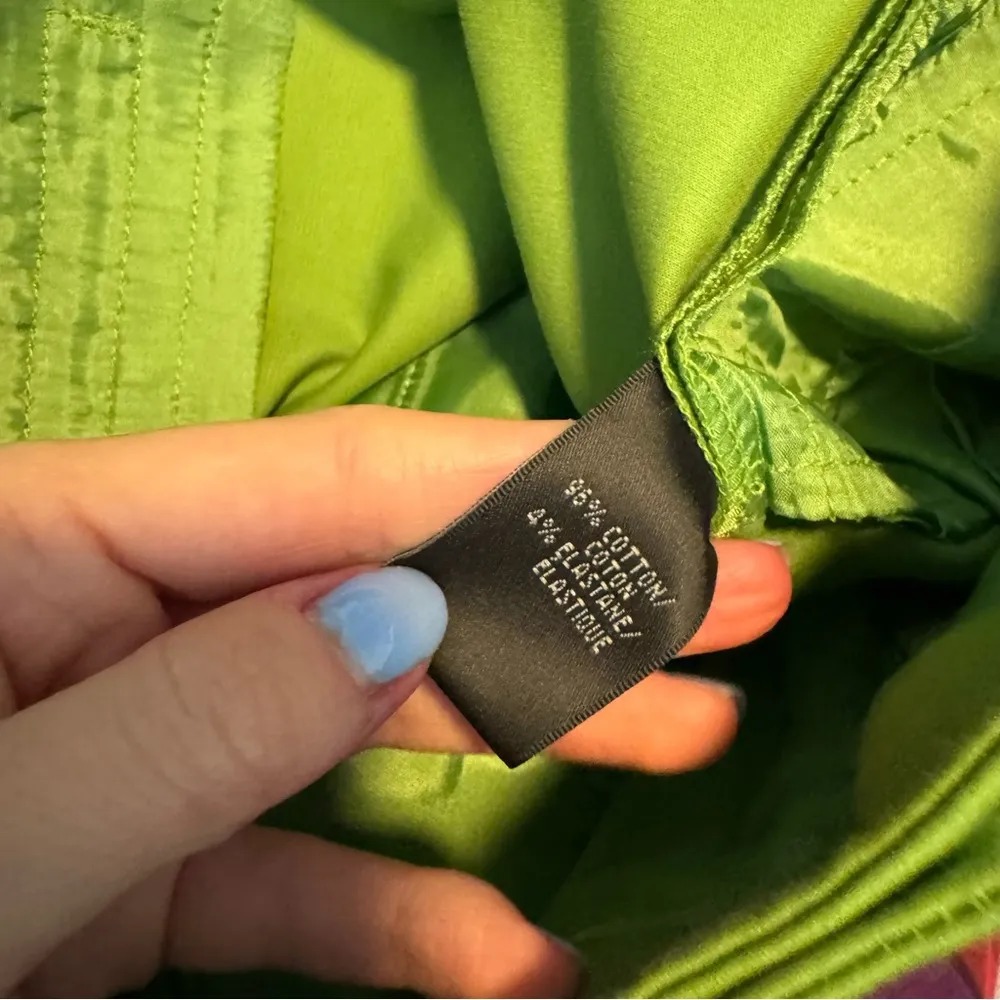 Lafayette 148 Pleat Trousers Sz 0 Green Slim Cut Tapered Dress Pants - Image 15