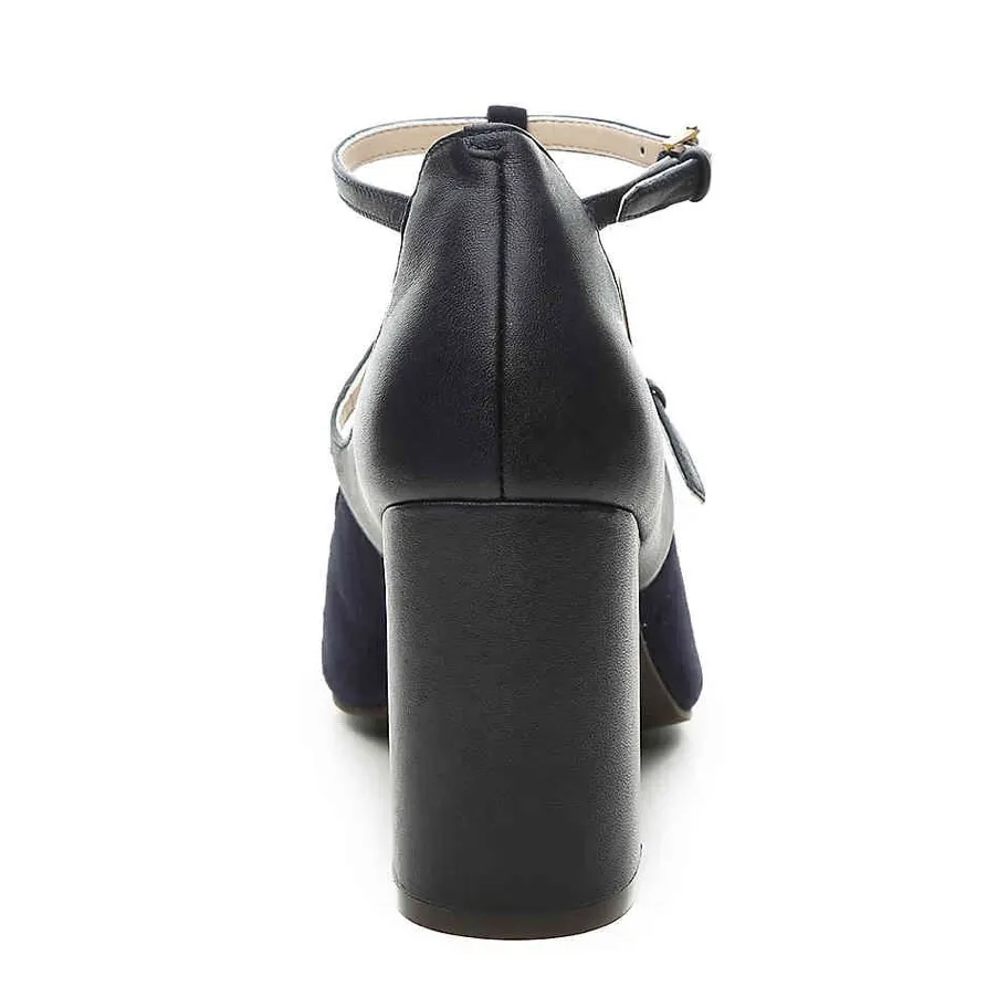 Cole Haan Black Suede & Leather Strappy Rheba Pumps - $250 NWT - Image 6